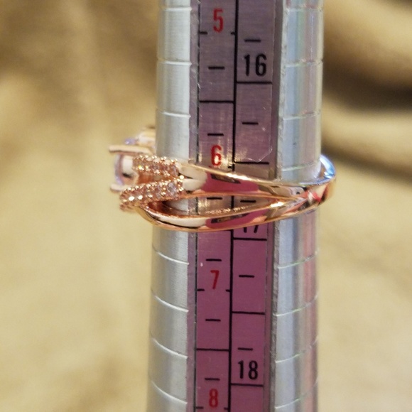 💍White Sapphire Ring💍Gold size 7 left - Picture 7 of 7